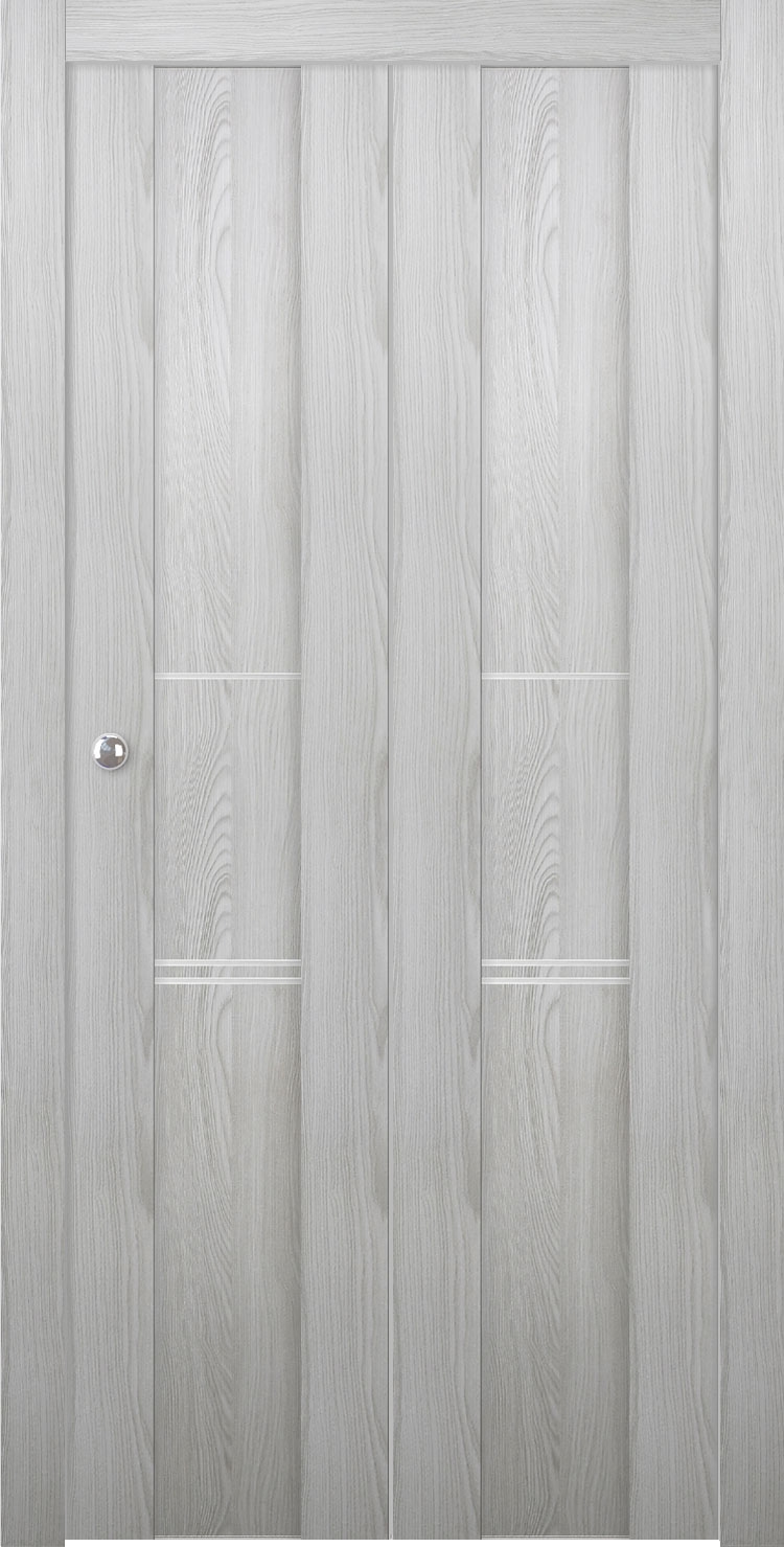AVON 01 3H RIBEIRA ASH BI-FOLD BELLDINNI MODERN INTERIOR DOOR - 1