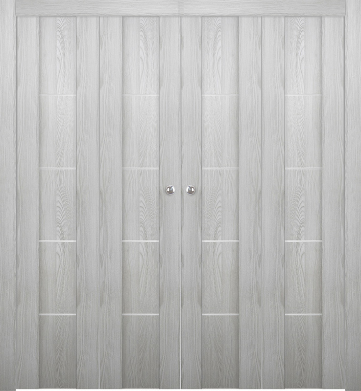 AVON 01 4H RIBEIRA ASH DOUBLE BI-FOLD BELLDINNI MODERN INTERIOR DOOR - 1