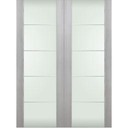 AVON 202 4H VETRO RIBEIRA ASH DOUBLE BELLDINNI MODERN INTERIOR DOOR - 2