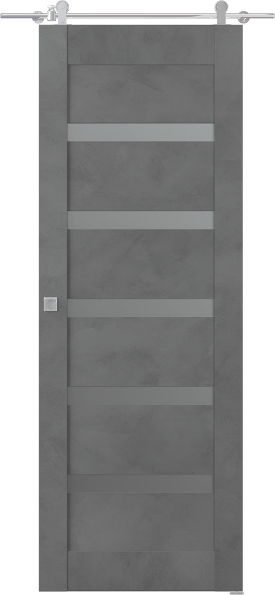 AVON 07-04 VETRO DARK URBAN BARN BELLDINNI MODERN INTERIOR DOOR - 1