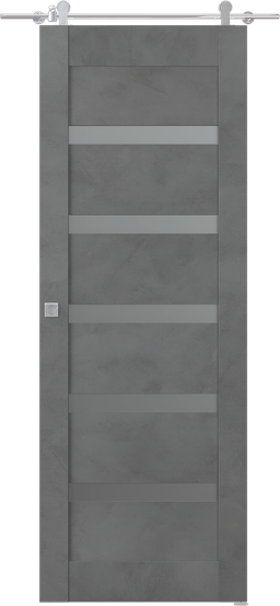 AVON 07-04 VETRO DARK URBAN BARN BELLDINNI MODERN INTERIOR DOOR - 1