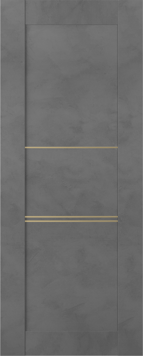 AVON 07 3H GOLD DARK URBAN SLAB BELLDINNI MODERN INTERIOR DOOR - 1