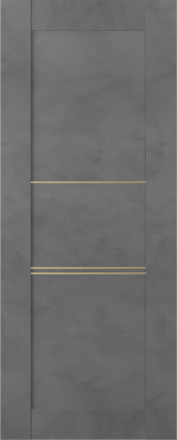 AVON 07 3H GOLD DARK URBAN SLAB BELLDINNI MODERN INTERIOR DOOR - 1