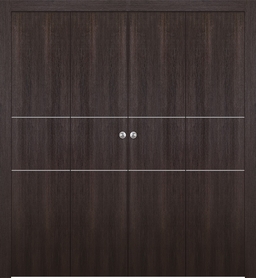 OPTIMA 2H VERALINGA OAK DOUBLE BI-FOLD BELLDINNI MODERN INTERIOR DOOR - 1