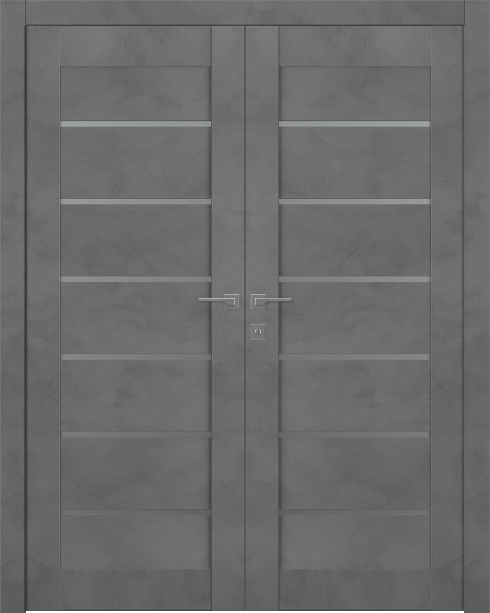 AVON 07-02 VETRO DARK URBAN DOUBLE BELLDINNI MODERN INTERIOR DOOR - 1