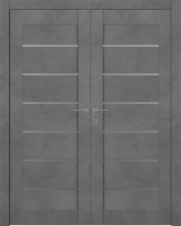 AVON 07-02 VETRO DARK URBAN DOUBLE BELLDINNI MODERN INTERIOR DOOR - 1