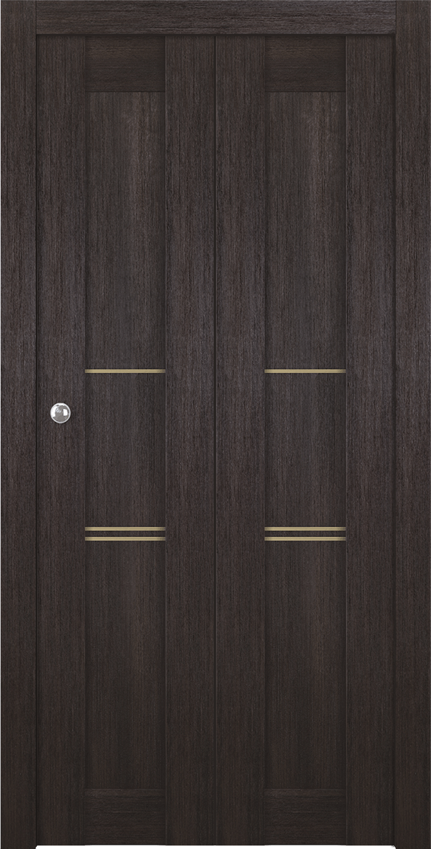 AVON 07 3H GOLD VERALINGA OAK BI-FOLD BELLDINNI MODERN INTERIOR DOOR - 1