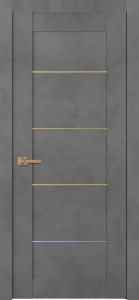 AVON 07 4H GOLD DARK URBAN SWING BELLDINNI MODERN INTERIOR DOOR - 1