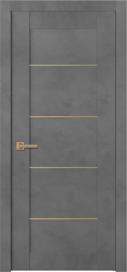AVON 07 4H GOLD DARK URBAN SWING BELLDINNI MODERN INTERIOR DOOR - 1
