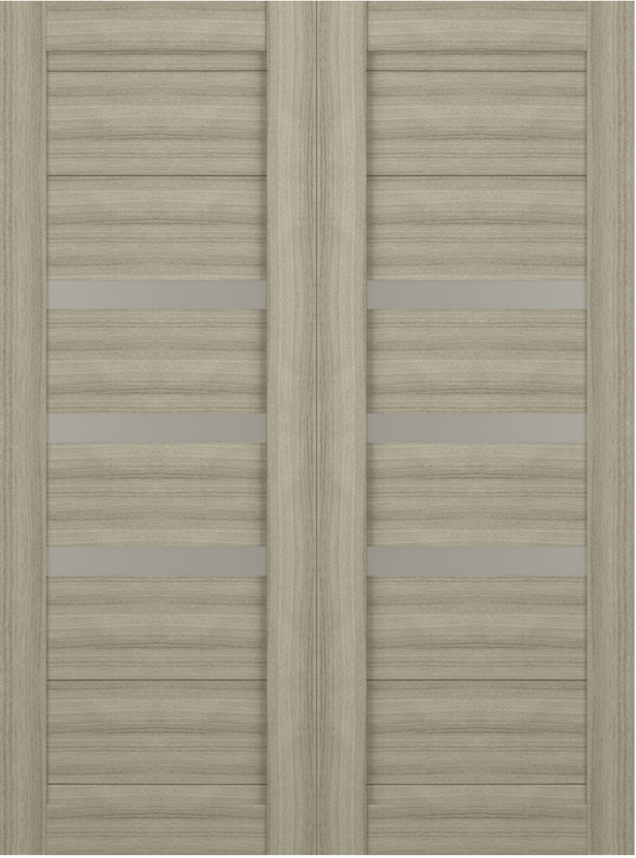 DORA VETRO SHAMBOR DOUBLE BARN BELLDINNI MODERN INTERIOR DOOR - 2