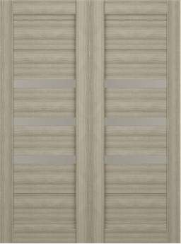 DORA VETRO SHAMBOR DOUBLE BARN BELLDINNI MODERN INTERIOR DOOR - 2