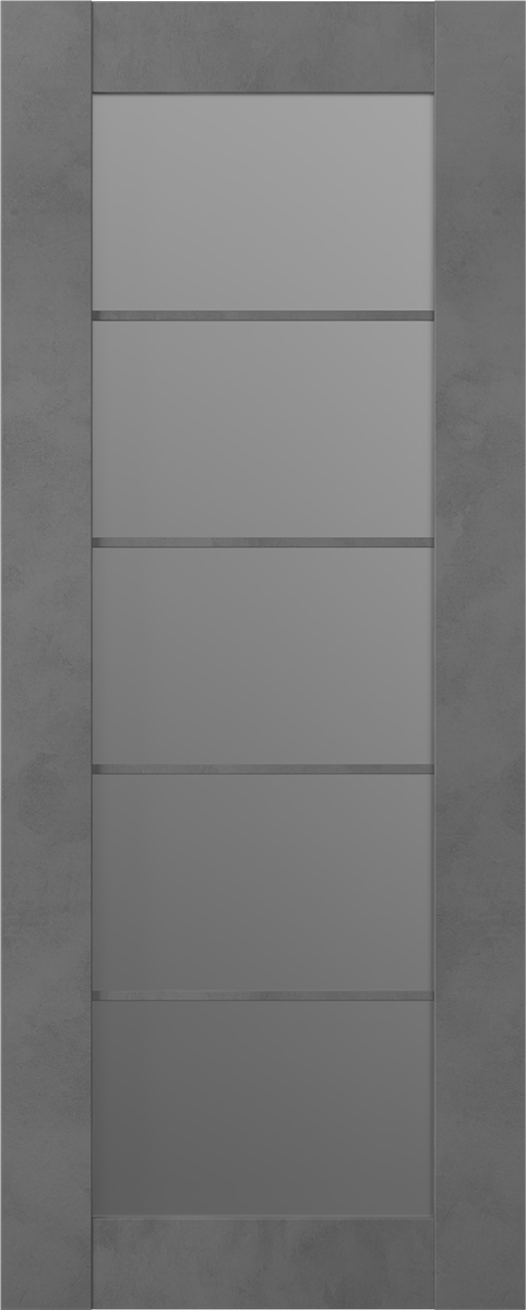 AVON 5 LITE VETRO DARK URBAN BARN BELLDINNI MODERN INTERIOR DOOR - 2