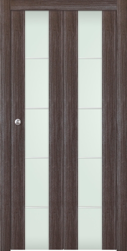 PALLADIO 202 4H VETRO GRAY OAK BI-FOLD DOORS BELLDINNI MODERN INTERIOR DOOR - 1