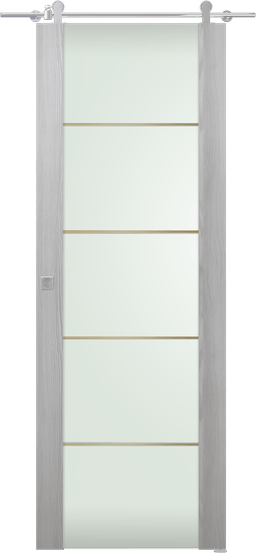 AVON 202 4H GOLD STRIPS VETRO RIBEIRA ASH BARN DOORS BELLDINNI MODERN INTERIOR DOOR - 1