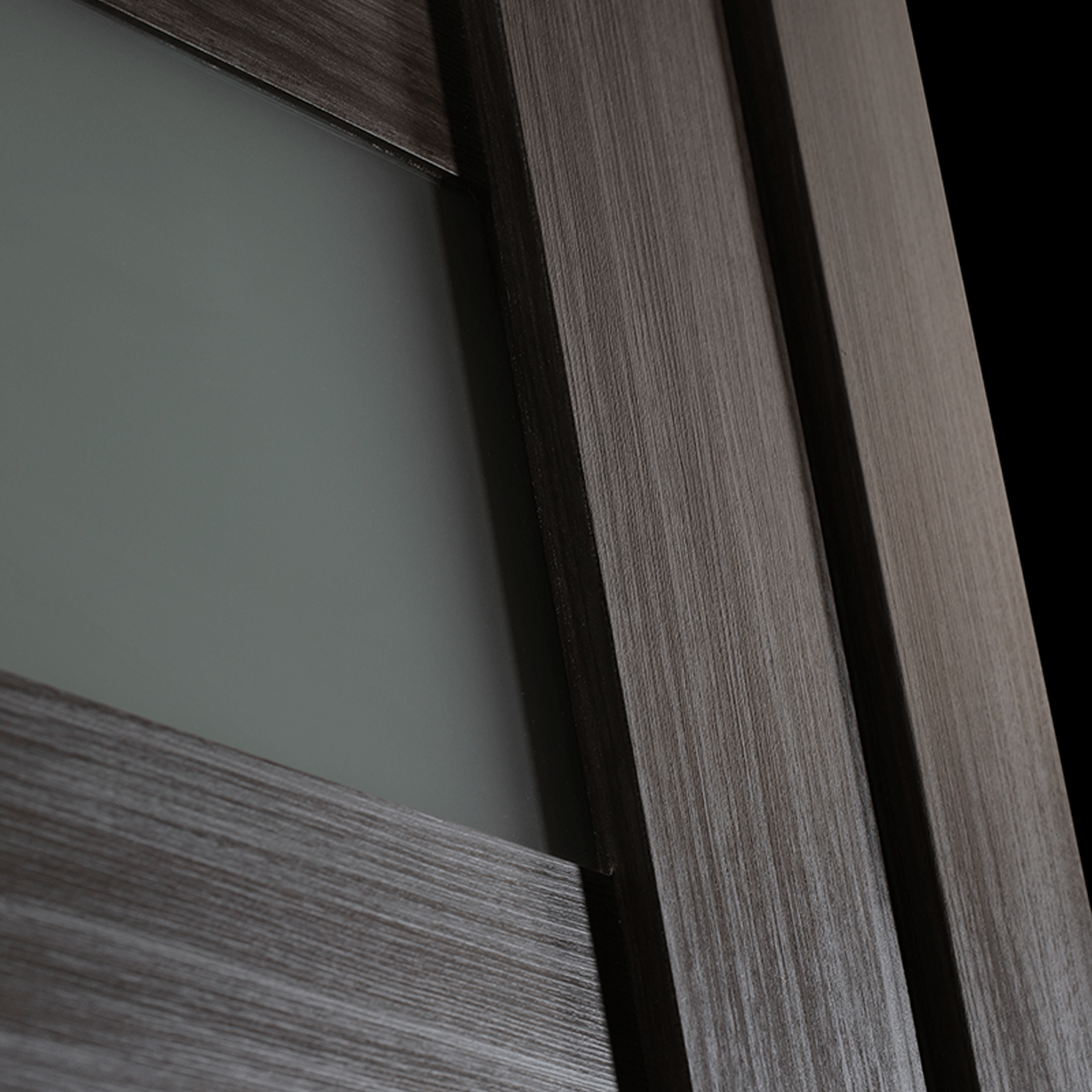 EDNA VETRO GRAY OAK DOUBLE BI-FOLD BELLDINNI MODERN INTERIOR DOOR - 4