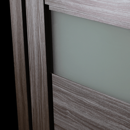 EDNA VETRO GRAY OAK DOUBLE BI-FOLD BELLDINNI MODERN INTERIOR DOOR - 2