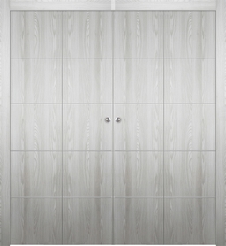 OPTIMA 4H RIBEIRA ASH DOUBLE BI-FOLD BELLDINNI MODERN INTERIOR DOOR - 1
