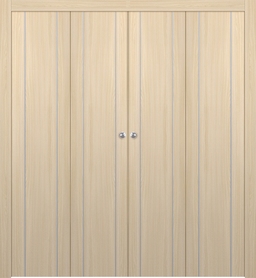 OPTIMA 2U LOIRE ASH DOUBLE BI-FOLD DOORS BELLDINNI MODERN INTERIOR DOOR - 1