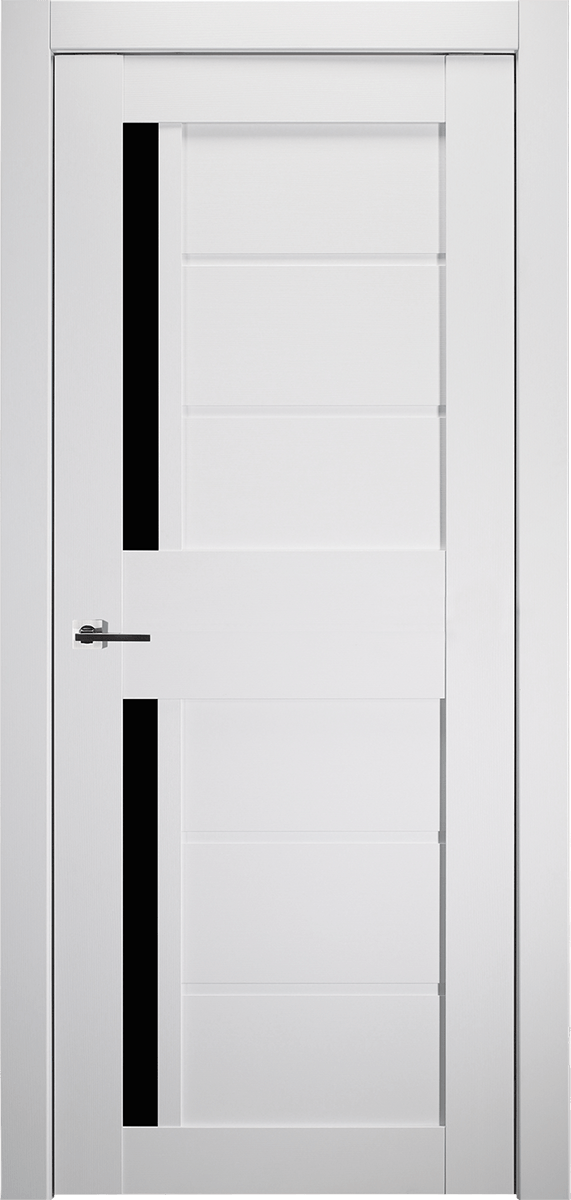 Esta Black Vetro Bianco Noble Swing Belldinni Modern Interior Door - 1