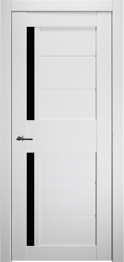 Esta Black Vetro Bianco Noble Swing Belldinni Modern Interior Door - 1