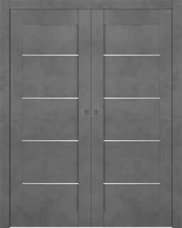 AVON 07 4H DARK URBAN DOUBLE POCKET BELLDINNI MODERN INTERIOR DOOR - 1