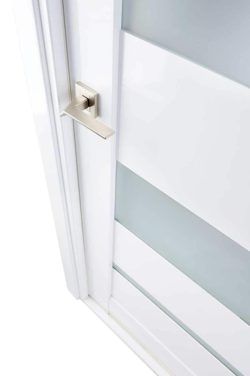 MIRELLA VETRO BIANCO NOBLE BYPASS BELLDINNI MODERN INTERIOR DOOR - 3
