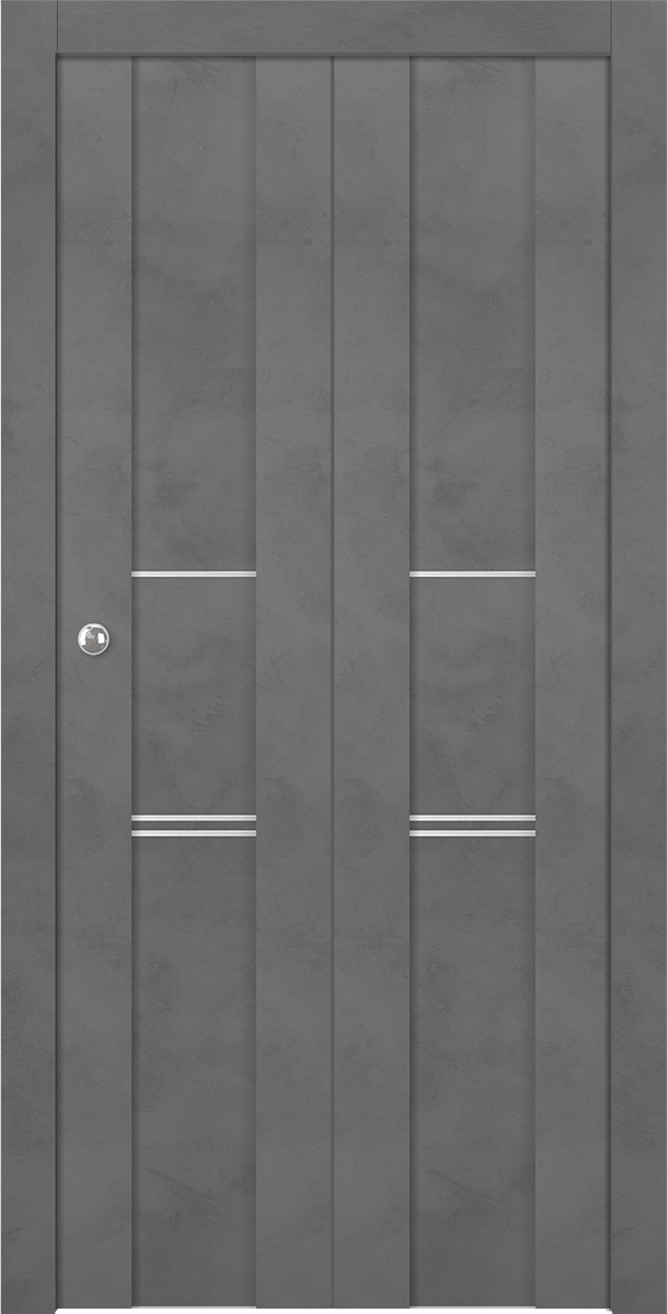 AVON 01 3H DARK URBAN BI-FOLD BELLDINNI MODERN INTERIOR DOOR - 1