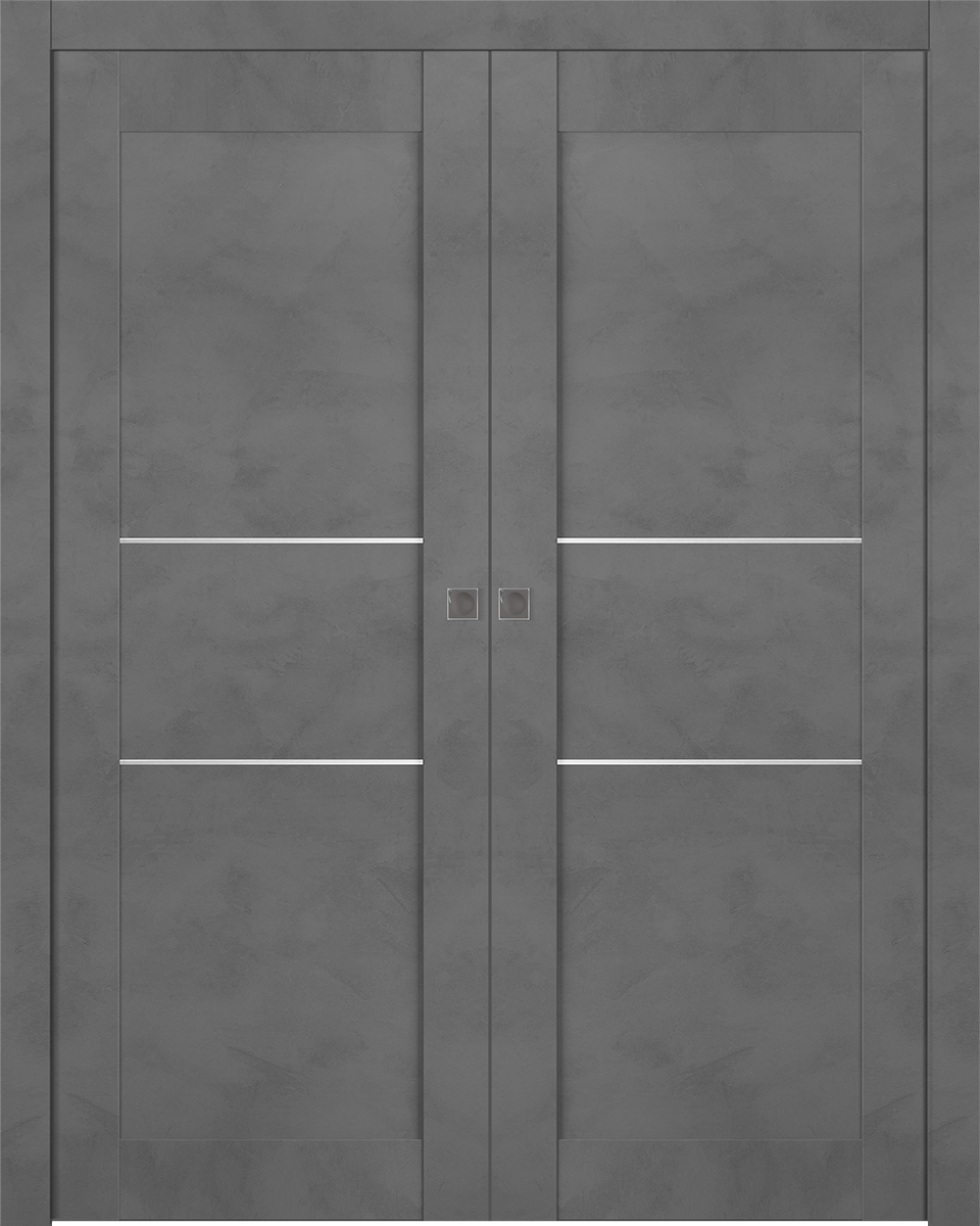 AVON 07 2H DARK URBAN DOUBLE POCKET BELLDINNI MODERN INTERIOR DOOR - 1
