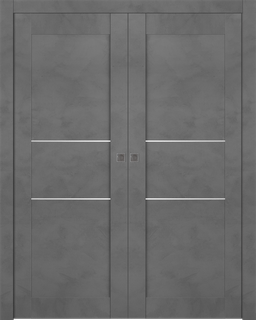 AVON 07 2H DARK URBAN DOUBLE POCKET BELLDINNI MODERN INTERIOR DOOR - 1