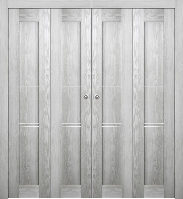 AVON 07 3H RIBEIRA ASH DOUBLE BI-FOLD BELLDINNI MODERN INTERIOR DOOR - 1