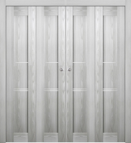 AVON 07 3H RIBEIRA ASH DOUBLE BI-FOLD BELLDINNI MODERN INTERIOR DOOR - 1