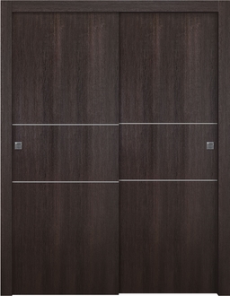 OPTIMA 2H VERALINGA OAK BYPASS BELLDINNI MODERN INTERIOR DOOR - 1