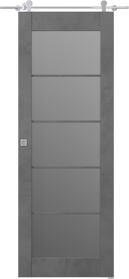 AVON 5 LITE VETRO DARK URBAN BARN BELLDINNI MODERN INTERIOR DOOR - 1