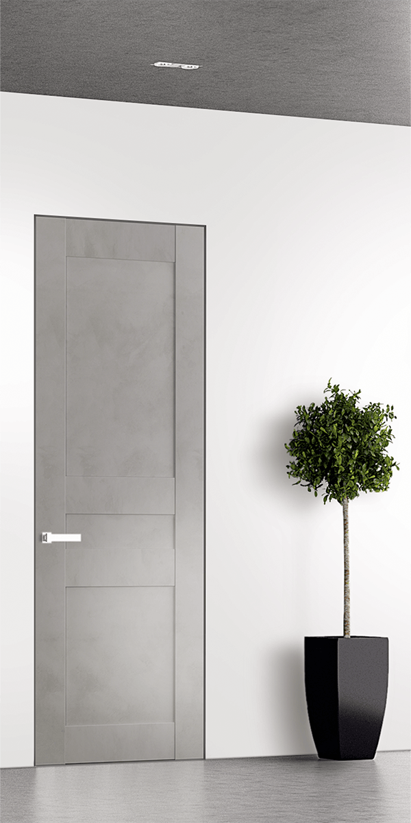 AVON 07 2R LIGHT URBAN INVISIBLE METAL FRAME BELLDINNI MODERN INTERIOR DOOR - 1