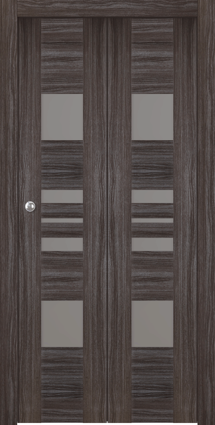 ROMI VETRO GRAY OAK BI-FOLD BELLDINNI MODERN INTERIOR DOOR - 1