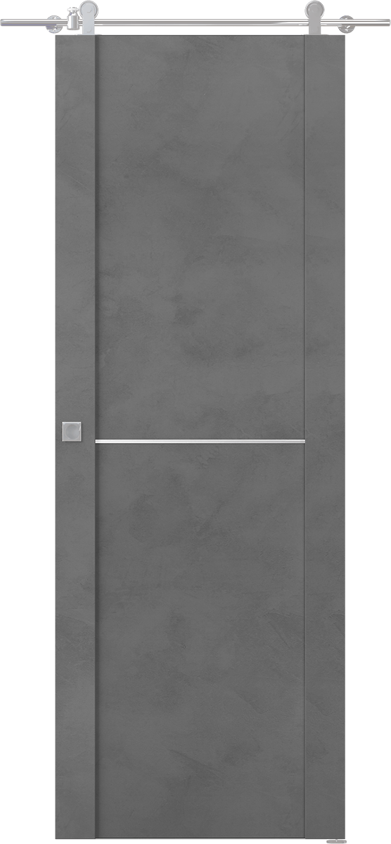 AVON 01 1H DARK URBAN DOUBLE BARN BELLDINNI MODERN INTERIOR DOOR - 1