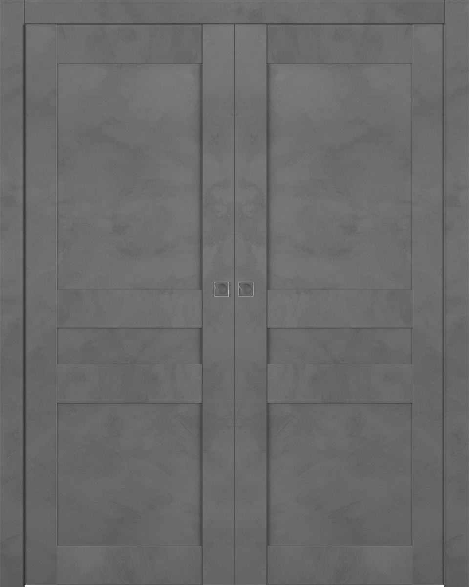 AVON 07 2R DARK URBAN DOUBLE POCKET DOORS BELLDINNI MODERN INTERIOR DOOR - 1