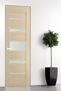 AVON 07-03 VETRO LOIRE ASH INVISIBLE METAL FRAME BELLDINNI MODERN INTERIOR DOOR - 2