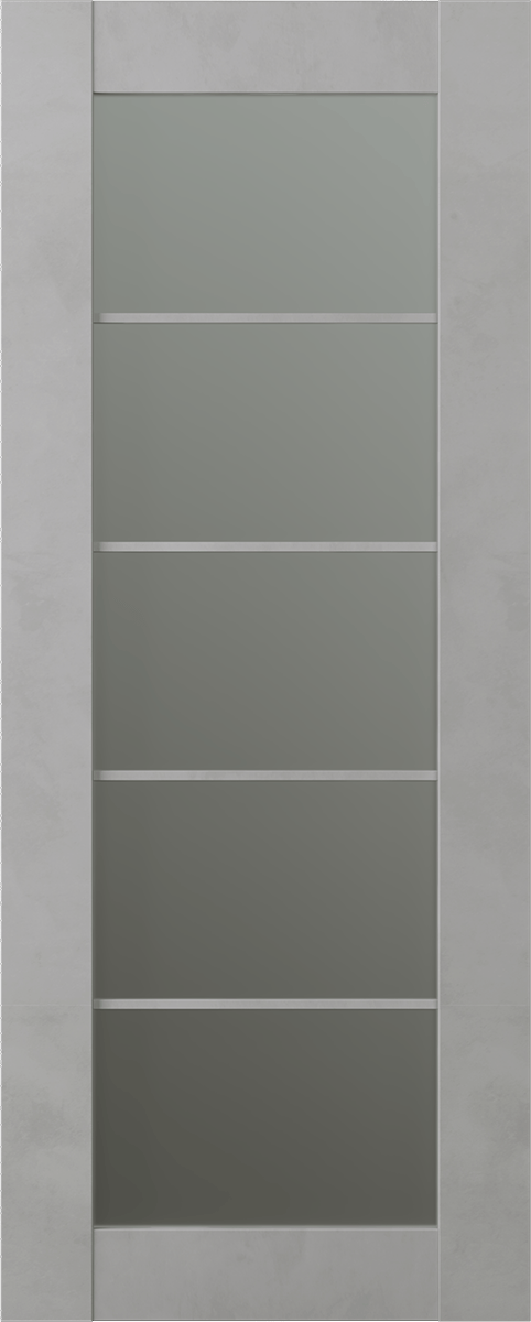 AVON 5 LITE VETRO LIGHT URBAN SLAB BELLDINNI MODERN INTERIOR DOOR - 1