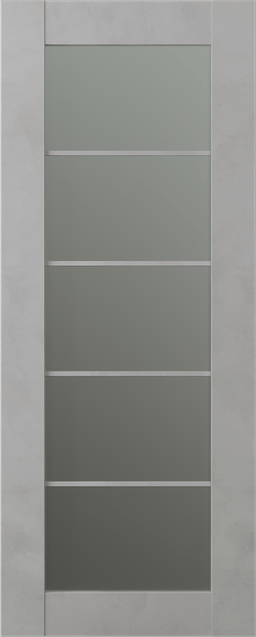 AVON 5 LITE VETRO LIGHT URBAN SLAB BELLDINNI MODERN INTERIOR DOOR - 1