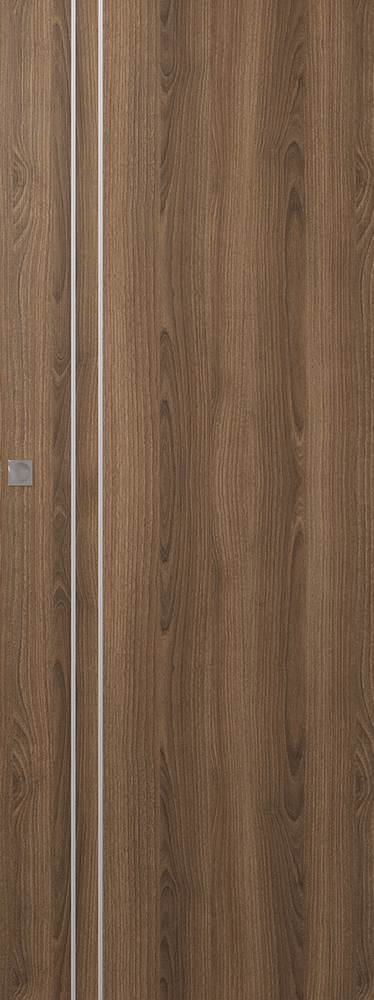 OPTIMA 2V PECAN NUTWOOD MAGIC DOORS BELLDINNI MODERN INTERIOR DOOR - 1