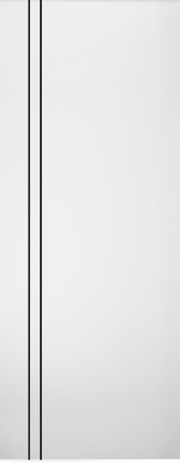 SMART PRO 2V BLACK POLAR WHITE SLAB DOORS BELLDINNI MODERN INTERIOR DOOR - 1