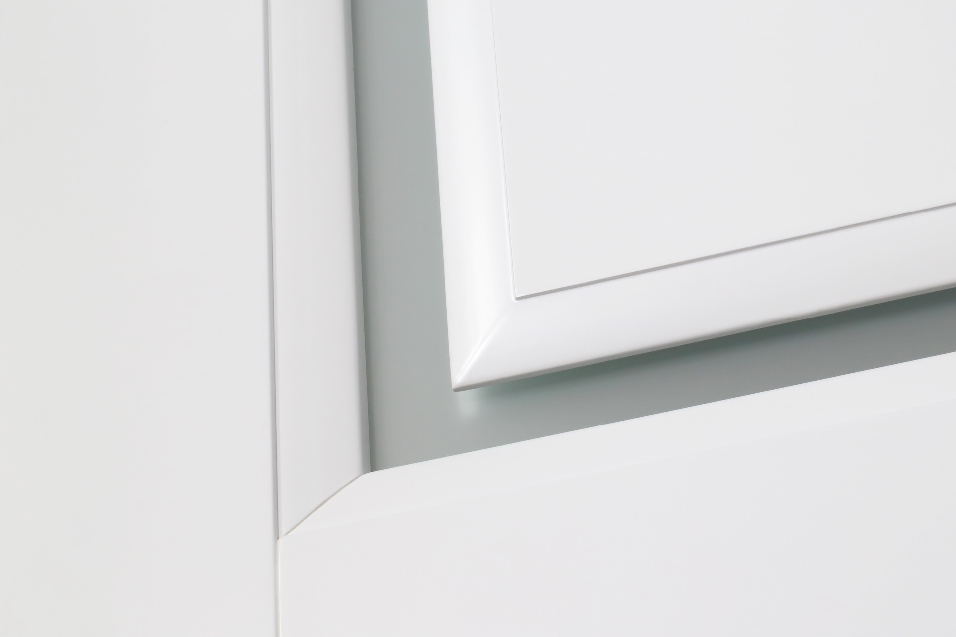 AURUM 1 VETRO POLAR WHITE SWING BELLDINNI MODERN INTERIOR DOOR - 5