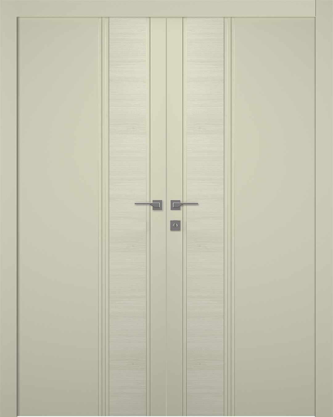 TWINWOOD 1 IVORY DOUBLE BELLDINNI MODERN INTERIOR DOOR - 1