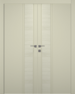 TWINWOOD 1 IVORY DOUBLE BELLDINNI MODERN INTERIOR DOOR - 1