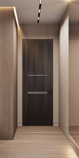 AVON 01 3H VERALINGA OAK DOUBLE INVISIBLE METAL FRAME BELLDINNI MODERN INTERIOR DOOR - 2