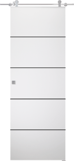 SMART PRO 4H BLACK POLAR WHITE BARN DOORS BELLDINNI MODERN INTERIOR DOOR - 1