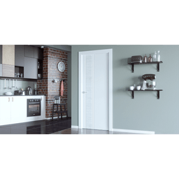 TWINWOOD 1 POLAR WHITE SWING BELLDINNI MODERN INTERIOR DOOR - 2