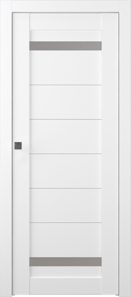 PERLA VETRO BIANCO NOBLE POCKET BELLDINNI MODERN INTERIOR DOOR - 1