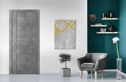 AVON 07 2R DARK URBAN DOUBLE INVISIBLE METAL FRAME BELLDINNI MODERN INTERIOR DOOR - 2